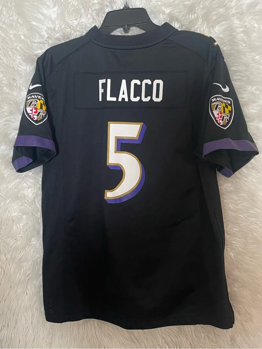 Baltimore Ravens Joe Flacco #5 Nike On Field Youth Unisex Football Jersey. XL